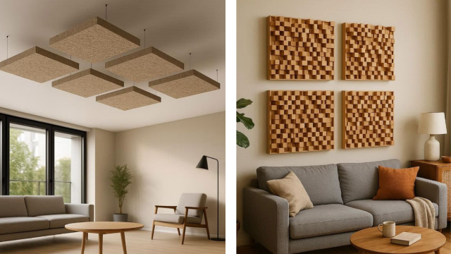 materiais absorventes e difusores acústicos